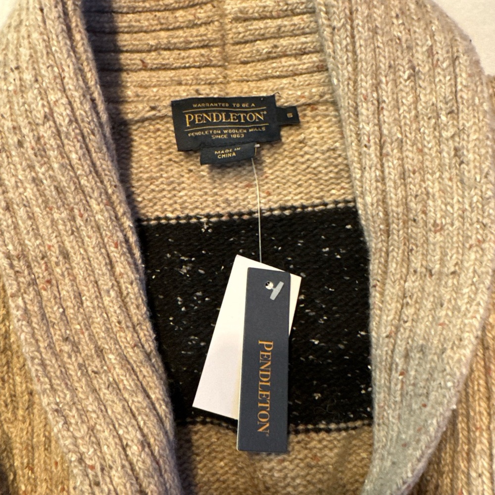 NWT Pendleton Multicolor Striped Cardigan - Picture 4 of 8